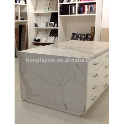 Calacatta quartz slab price/ quartz slab multi color